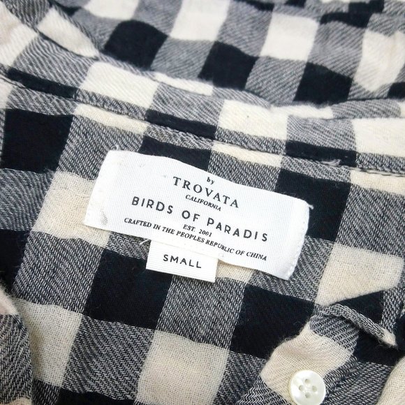 Trovata Chrissy Peplum Buffalo Check Shirt Size S - Picture 4 of 4